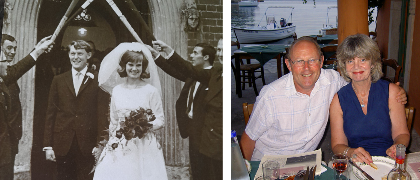 Roger Pawsey and his wife Joanna, the 'Just Joey' after whom a famous rose is named.